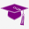 Vector Grad Cap Design A stylized illustration of a graduation cap, designed as vector art for educational and personal projects.