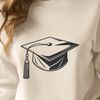 Educational Icon A classic graduation cap symbolizing education achievement.