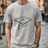 Graduation Cap Illustration SVG A stylized illustration of a graduation cap, designed as a digital vector graphic suitable for various uses.