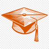 Grad Cap Icon Vector Art A digital illustration of a graduation cap, vector art suitable for various applications.