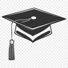 Graduation Symbol Icon Graduation Cap symbol for education and academic achievement.