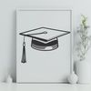 Celebrate Academic Success A simple vector illustration of a graduation cap, suitable for educational and academic designs.