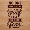 Vector Art for Coping with Grief A heartfelt quote about coping with loss, designed as a vector graphic for personal use or commercial projects.