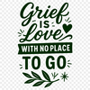 Minimalist Grief Quote SVG Illustrative quote about grief with minimalist design.