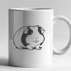A digital illustration of a guinea pig, suitable for commercial and personal use in various designs.