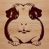 Vector Guinea Pig Graphic Design Element A vector illustration of a guinea pig suitable for various design purposes.