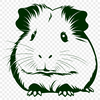 Beautiful Guinea Pig Illustration A detailed SVG illustration of a guinea pig, suitable for vector art designs.