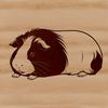 Guinea Pig Vector Art for Editing A digital illustration of a Guinea Pig, suitable for editing in various design software.