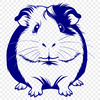 Guinea Pig Design Template Download A digital illustration of a cute guinea pig, suitable for use in various design projects.