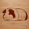 Cuddly Guinea Pig Icon An SVG icon of a cute Guinea Pig, ideal for crafting and design projects.
