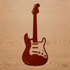 Vector Guitar Design Template A detailed illustration of a guitar, perfect for vector art projects and commercial design.