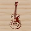 Vector Electric Guitar Illustration A detailed illustration of an electric guitar, suitable for cutting machine designs or vector art projects.