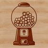 Free Downloadable Gumball Icon A colorful illustration of a gumball machine with a transparent background, suitable for various design applications.