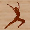 Athletic Poses and Techniques SVG Image A young gymnast in motion, demonstrating various athletic poses and techniques.
