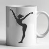 Gymnastics IconSVG Illustration A young gymnast in mid-air performing a vault exercise.
