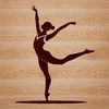 Motion Gymnast Vector Art A gymnast in motion, rendered as a vector graphic, ideal for digital applications.
