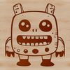 A whimsical illustration of a cute monster character in vector format.