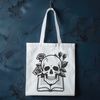 Gothic Skull Silhouette with Intricate Details A stylized illustration of a Gothic-inspired skull with intricate details and gothic architecture elements.