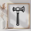 Bold Hammer Design SVG A simple line art illustration of a hammer tool with a bold design.