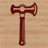 Vector Hammer Graphic A precision-crafted vector hammer illustration, suitable for digital cutting machines like Cricut.