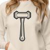 Vector Hammer Graphic Design A vector graphic representation of a common household hammer with a wooden or metal body.