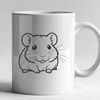 A cute hamster illustration suitable for various uses.