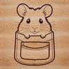 Small Mammal Silhouette SVG File A small mammal commonly kept as a pet, often referred to as a pocket animal.