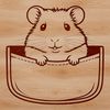 Free Vector Art Hamster Design Illustrative design of a cute hamster for personal or commercial projects.