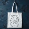 A cute and small mammal with a round body and furry texture.