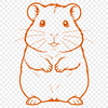 Adorable Small Mammal Pet A cute, small mammal typically kept as a pet, with a rounded body and short legs.