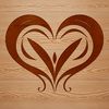 Beautiful Love Shape Illustration Ornate vector design of a love heart shape with intricate details.