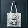 A digital illustration of a playful otter with love hearts surrounding it.