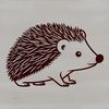 Quirky Hedgehog Illustration A detailed illustration of a hedgehog, suitable for vector art projects.