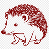 Cute Hedgehog Illustration A simple illustration of a hedgehog in a vector format.