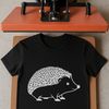 Detailed Hedgehog Graphic Design Asset An isolated illustration of a hedgehog featuring intricate details and textures suitable for digital design projects.