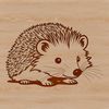 Free Vector Art of a Beautiful Hedgehog A detailed illustration of a hedgehog in vector format, ideal for digital design and crafting.