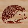 Cute Hedgehog Design A digital image of a hedgehog created using scalable graphics technology.