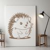 Free Vector Image Download An SVG graphic of a hedgehog featuring detailed lines and curves.