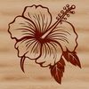 Vibrant Hibiscus Vector Art A high-quality vector graphic representation of a single Hibiscus plant in bloom.