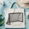 A stylized illustration of a hockey goal, ideal for crafting and cutting with a Cricut or laser cutter.