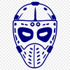 A stylized illustration of a hockey player with protective gear, suitable for use in various digital designs and crafts.