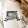 Sporty Vector Hockey Goal Illustration Hockey goal illustration with vector design details