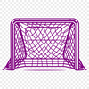 Free Hockey Clip Art Design A detailed vector illustration of a hockey goal on a white background.