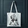 Vector Illustration of a Hockey Player A vector illustration of a hockey player in action, suitable for printing or digital use.
