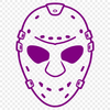 Hockey Player Mask Vector Illustration A detailed illustration of a hockey player's mask, designed as a vector graphic.