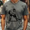 Hockey Sport Icon Design Hockey player in motion, vector illustration suitable for digital designs and commercial applications.