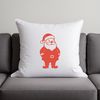 Illustration of a smiling Father Christmas in a festive red suit.