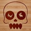 Skull Clip Art Design A detailed illustration of a human skull, suitable for tattoo designs and other forms of vector art.
