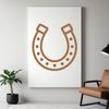 SVG horse shoe vector design for cutting machine and laser engrave