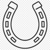 Free SVG horse shoe template for web design and cut files